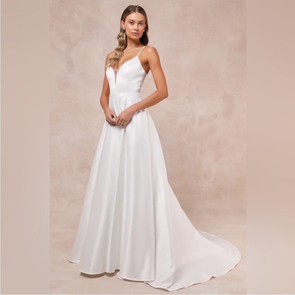 Exceptional Passion White Satin Cutout Maxi Dress With Pockets